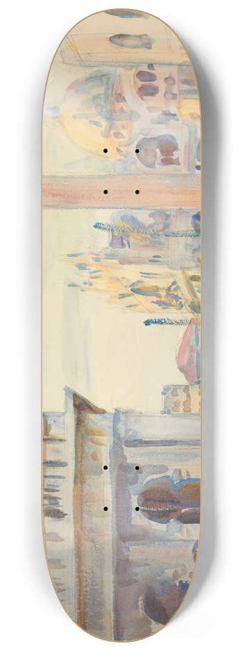 John Singer Sargent - The Piazzetta 8.25 inch art skate deck