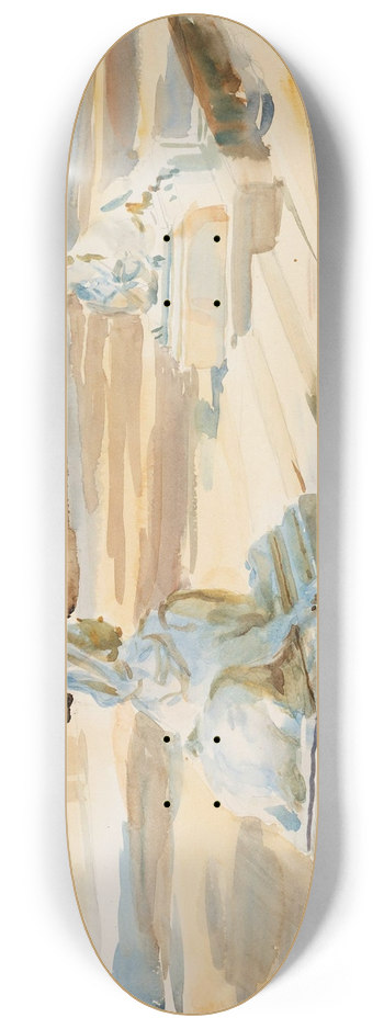 John Singer Sargent - The Terrace at La Granja 8.25 inch art skate deck