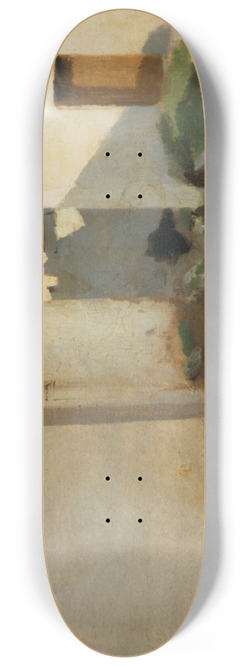 John Singer Sargent - White Walls in Sunlight, Morocco 8.25 inch art skate deck