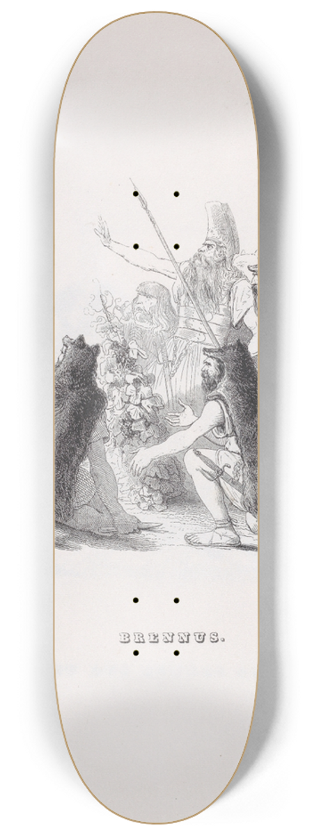 J. J. Grandville - Brennus 8.25 inch art skate deck