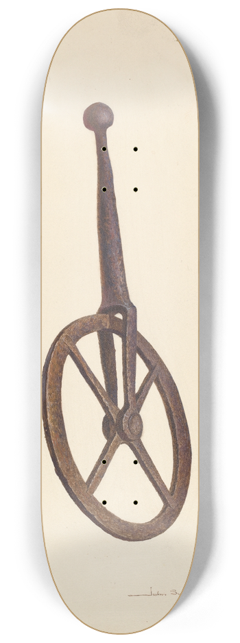 John Swientochowski - Blacksmiths Measuring Wheel 8.25 inch art skate deck