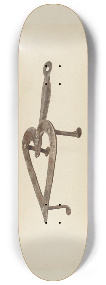 John Swientochowski - Flat Iron Holder 8.25 inch art skate deck