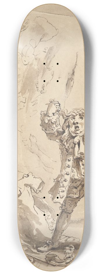 John Thomas Smith - The Smock Exposed 8.25 inch art skate deck