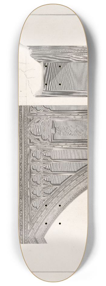 John Topham - Plate IX: St Stephens Chapel 8.25 inch art skate deck