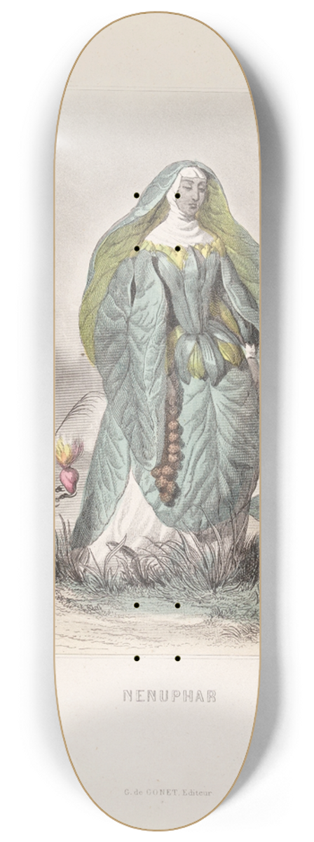J. J. Grandville - Nenuphar 8.25 inch art skate deck