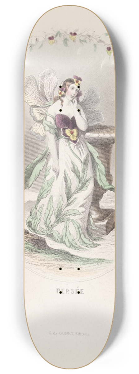 J. J. Grandville - Pensee 8.25 inch art skate deck