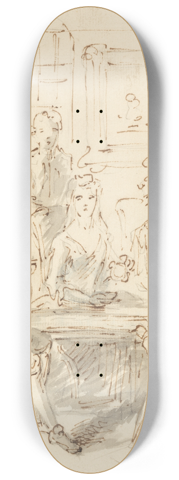 John Vanderbank - Conversation Piece 8.25 inch art skate deck