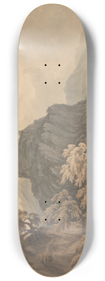 John Warwick Smith - The Val dAosta, Piedmont 8.25 inch art skate deck