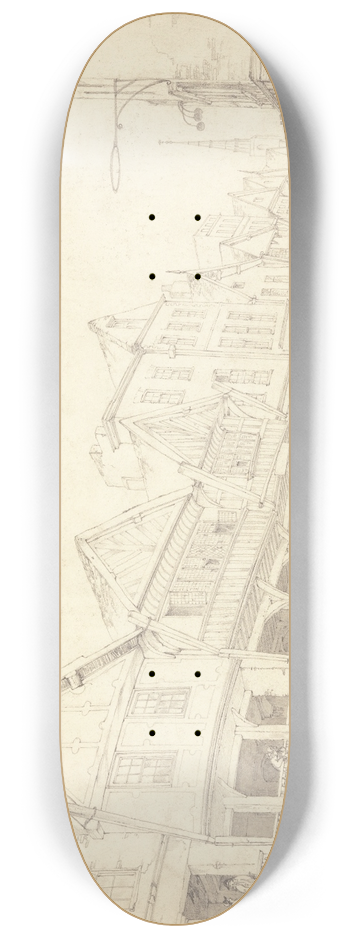 John Webber - Watergate Street, Chester 8.25 inch art skate deck