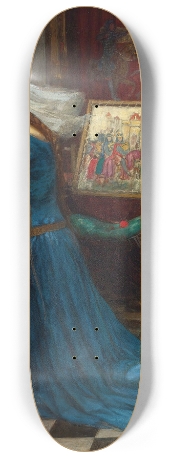 John William Waterhouse - Fair Rosamund 8.25 inch art skate deck