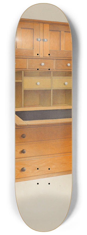 John W. Kelleher - Shaker Secretary Desk 8.25 inch art skate deck