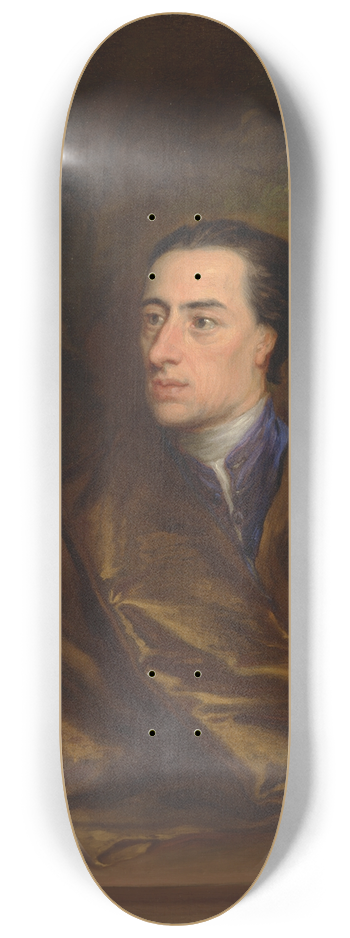 Jonathan Richardson the Elder - Alexander Pope 8.25 inch art skate deck