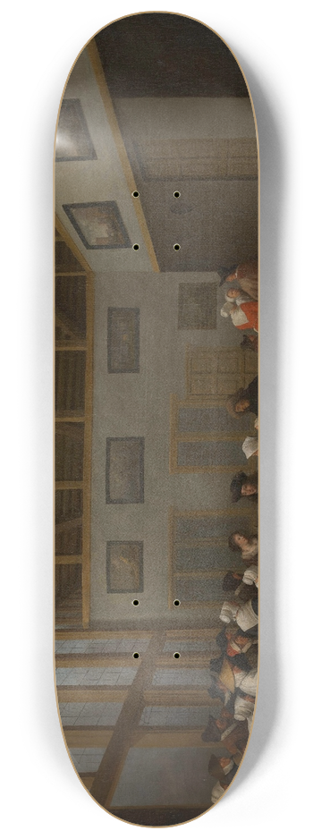 Joost Cornelisz Droochsloot - Armenkamer in Utrecht 8.25 inch art skate deck