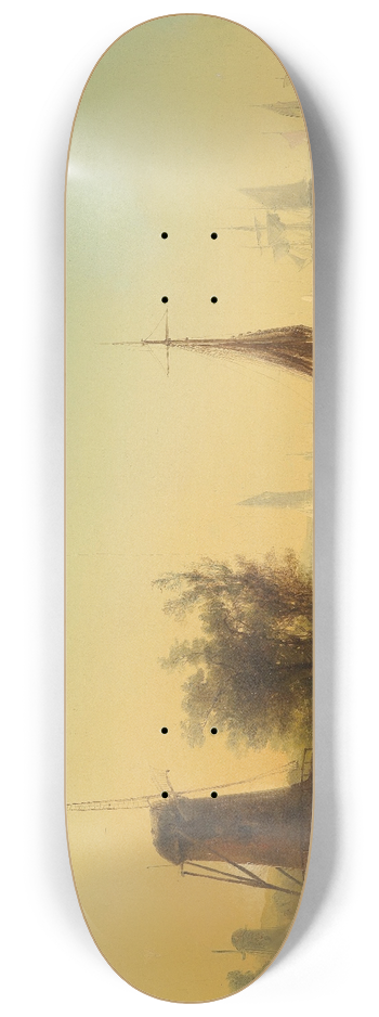 Josef Carl Berthold Pttner - Mndung der Maas 8.25 inch art skate deck