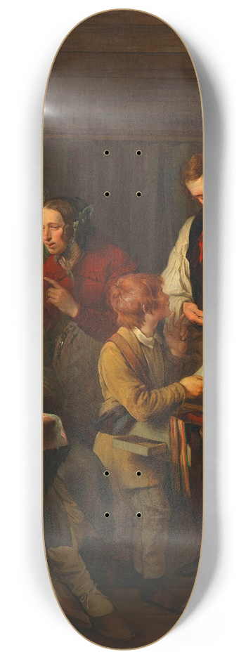 Josef Danhauser - Das Lotterielos 8.25 inch art skate deck