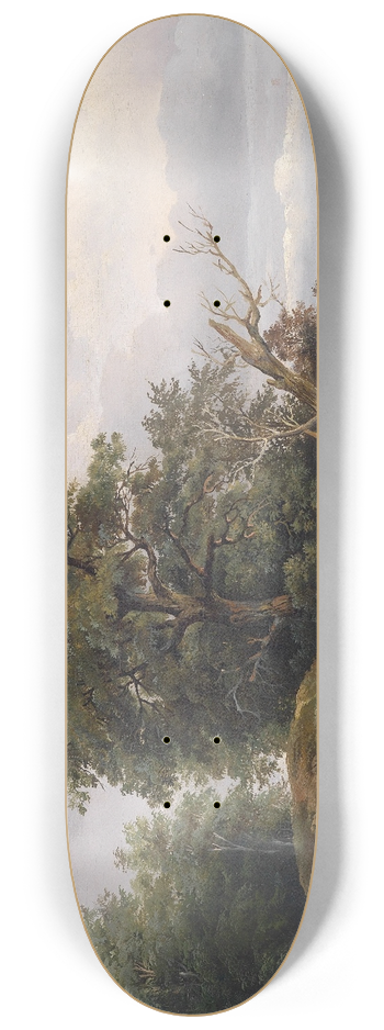 Josef Feid - Angler am Fluss 8.25 inch art skate deck
