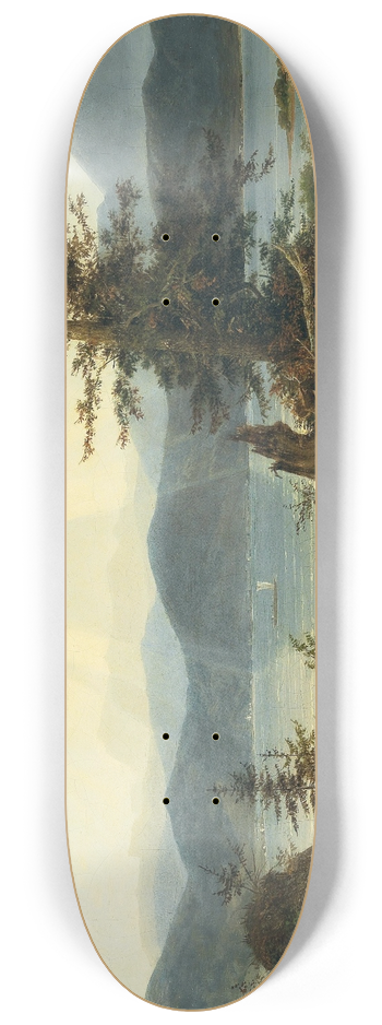 Josef Feid - Scene at Attersee 8.25 inch art skate deck