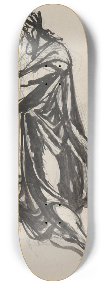 Jn Novk - Figural Studies 8.25 inch art skate deck