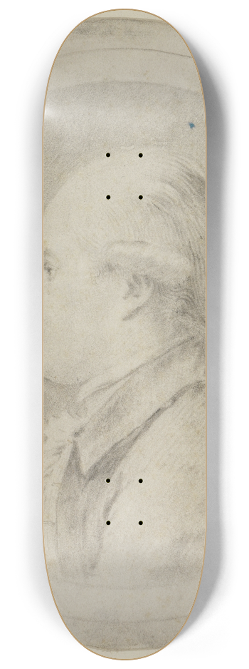 Josef Melling - Herrenbildnis, rund 8.25 inch art skate deck