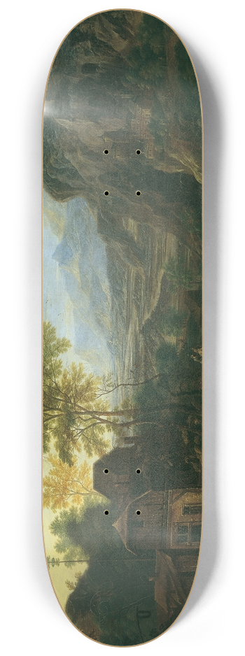 Josef Orient - Ideale Landschaft mit Bauernkirmes 8.25 inch art skate deck