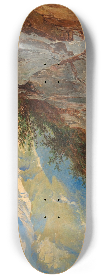 Josef Thoma - Blick vom Pfaffengfll 8.25 inch art skate deck