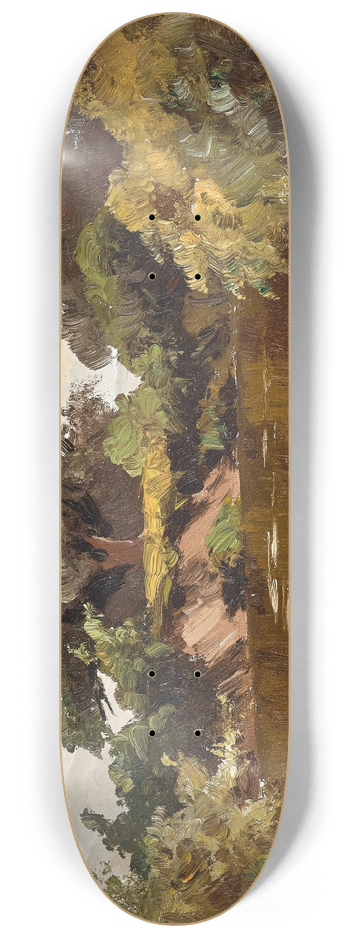 Josef Willroider - A river landscape 8.25 inch art skate deck