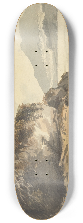 Joseph Barber - Boat by a Lake 8.25 inch art skate deck
