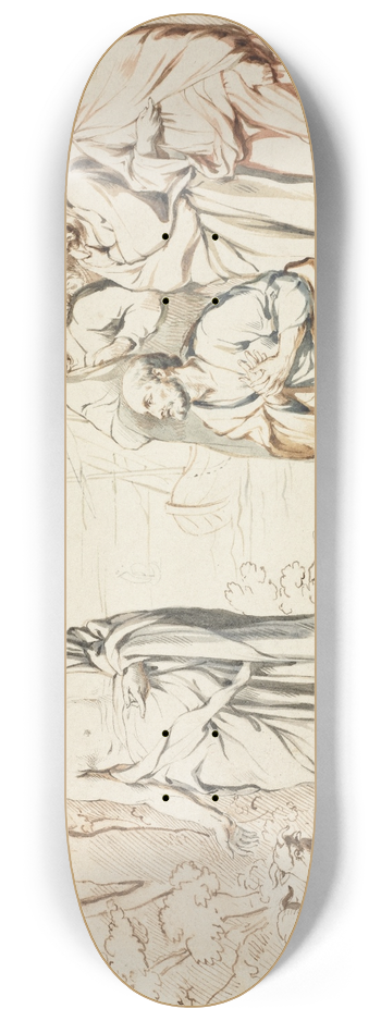 Joseph Brett - Christ and His Disciples 8.25 inch art skate deck