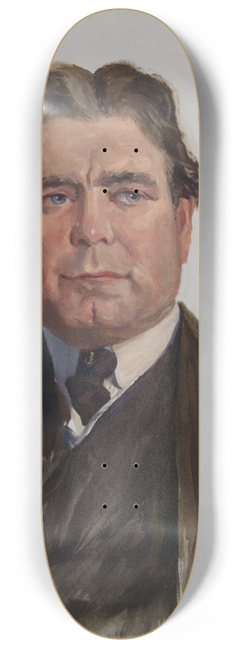 Joseph Cummings Chase - William Edgar Borah 8.25 inch art skate deck