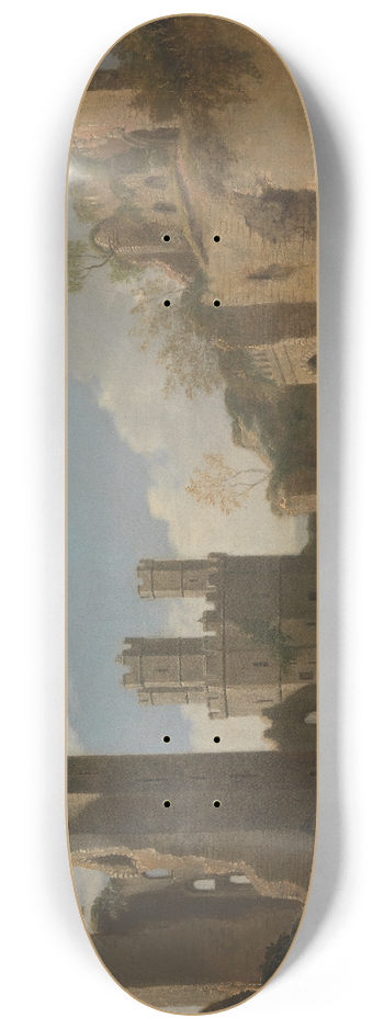 Joseph Farington - Caernarvon Castle 8.25 inch art skate deck