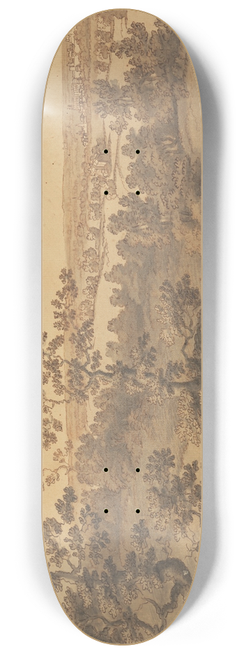 Joseph Farington - View of Windsor 8.25 inch art skate deck
