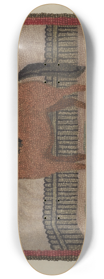 Joseph Glover - Hooked Rug with Horse 8.25 inch art skate deck