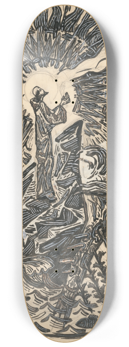 Jn Novk - Stigmatizcia sv. Frantika 8.25 inch art skate deck