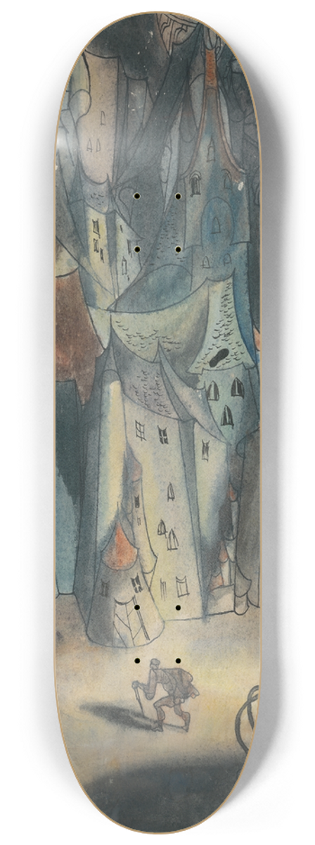 Jn Novk - Study for a Slovak Fairytale I 8.25 inch art skate deck