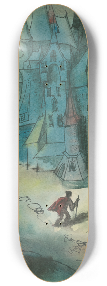 Jn Novk - Study for a Slovak Fairytale II 8.25 inch art skate deck