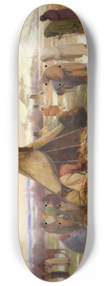 Joseph Henry Sharp - Dividing The Chiefs Property 8.25 inch art skate deck