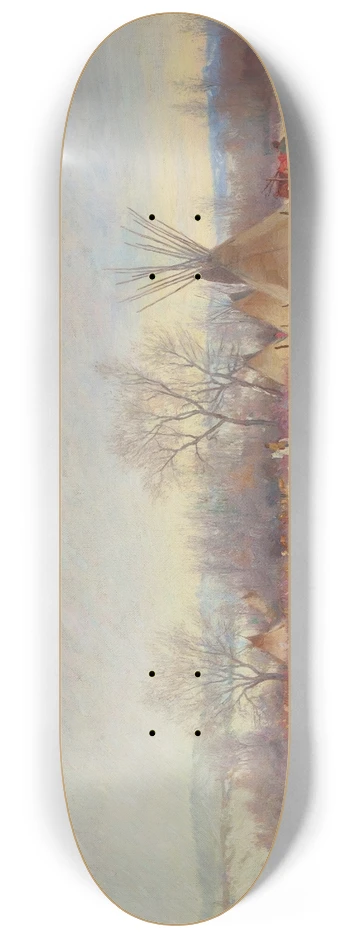 Joseph Henry Sharp - Indian Encampment 8.25 inch art skate deck