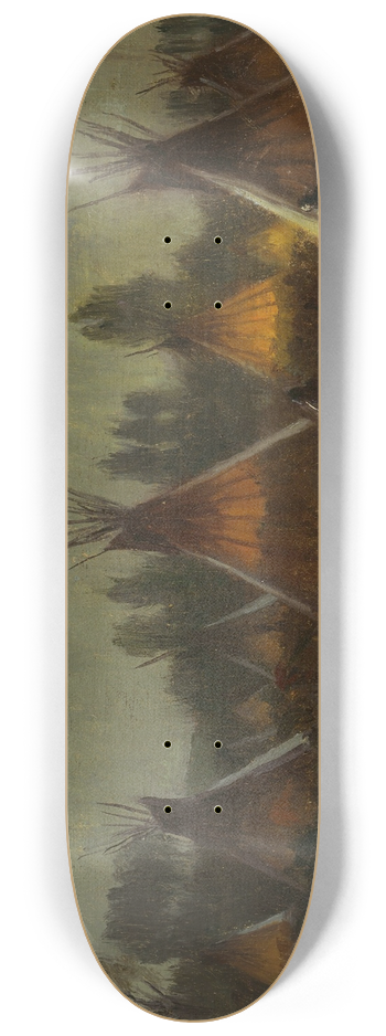 Joseph Henry Sharp - Shadows in the Night 8.25 inch art skate deck