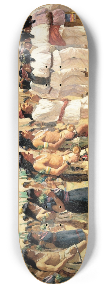 Joseph Henry Sharp - The Harvest Dance 8.25 inch art skate deck