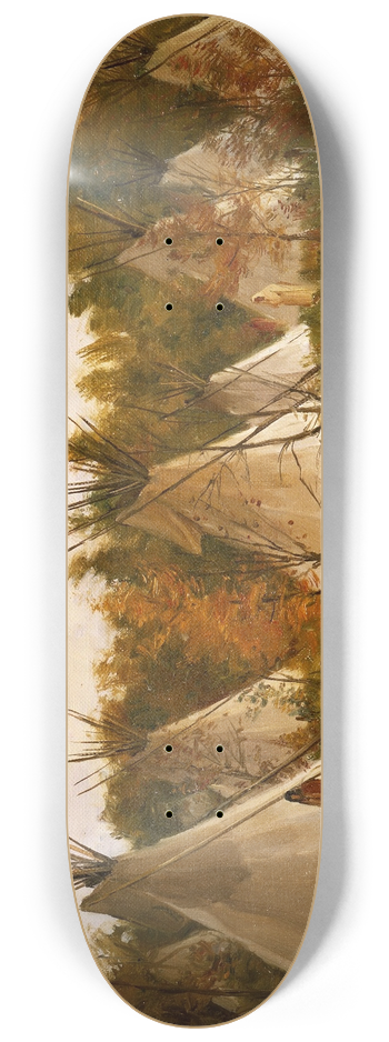 Joseph Henry Sharp - The Summer Camp 8.25 inch art skate deck