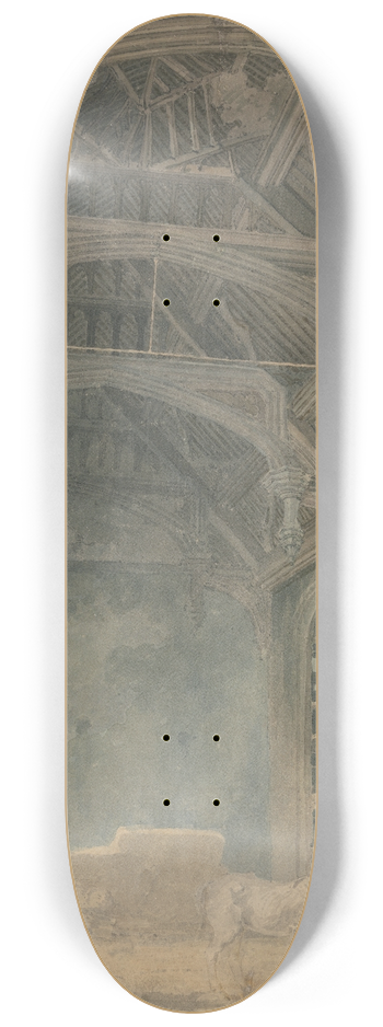 Joseph Mallord William Turner - Interior of St. Johns Palace, Eltham 8.25 inch art skate deck