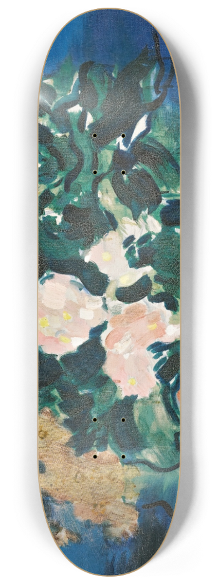 Jnos Vaszary - Vase Of Flowers 8.25 inch art skate deck