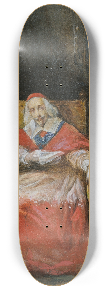 Joseph Nicolas Robert-Fleury - Cardinal Richelieu 8.25 inch art skate deck
