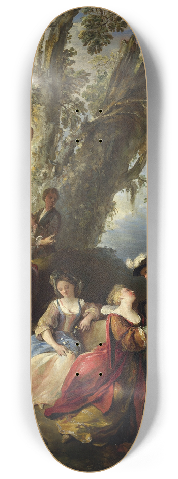 Joseph Parrocel - The Return From The Hunt 8.25 inch art skate deck