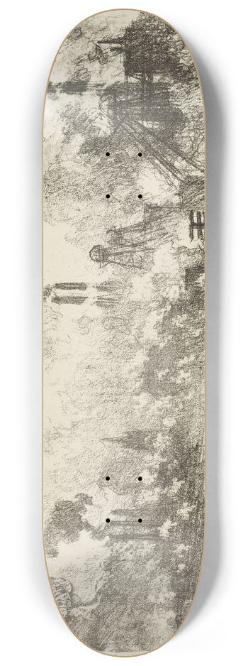 Joseph Pennell - The Coal Mines 8.25 inch art skate deck
