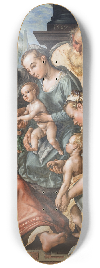 Joachim Beuckelaer - The Holy Kinship 8.25 inch art skate deck