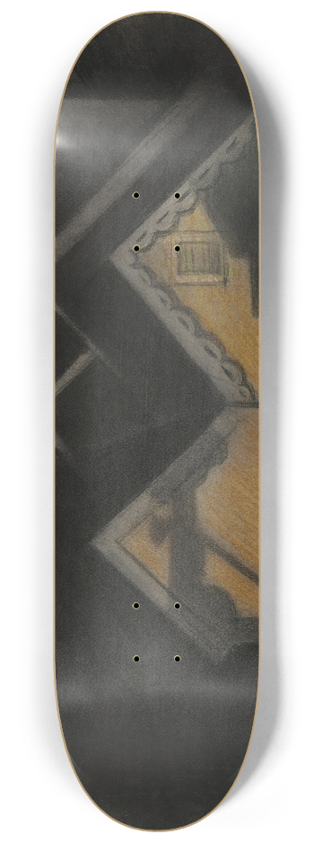 Joseph Stella - Nocturne II 8.25 inch art skate deck