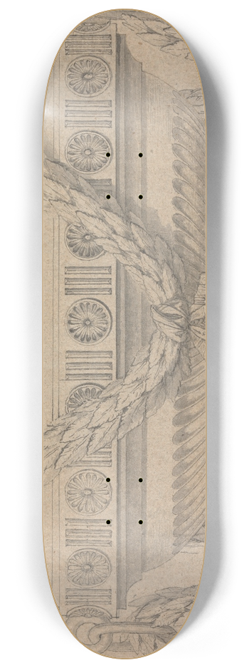 Joseph Wilton - Design for an Urn. 8.25 inch art skate deck