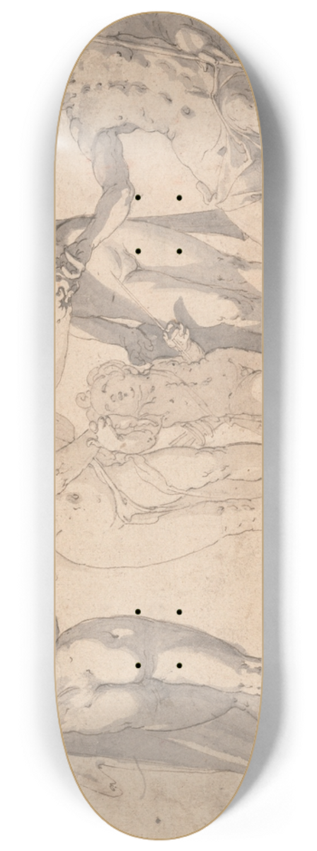 Joachim Wtewael - The Judgment of Paris 8.25 inch art skate deck