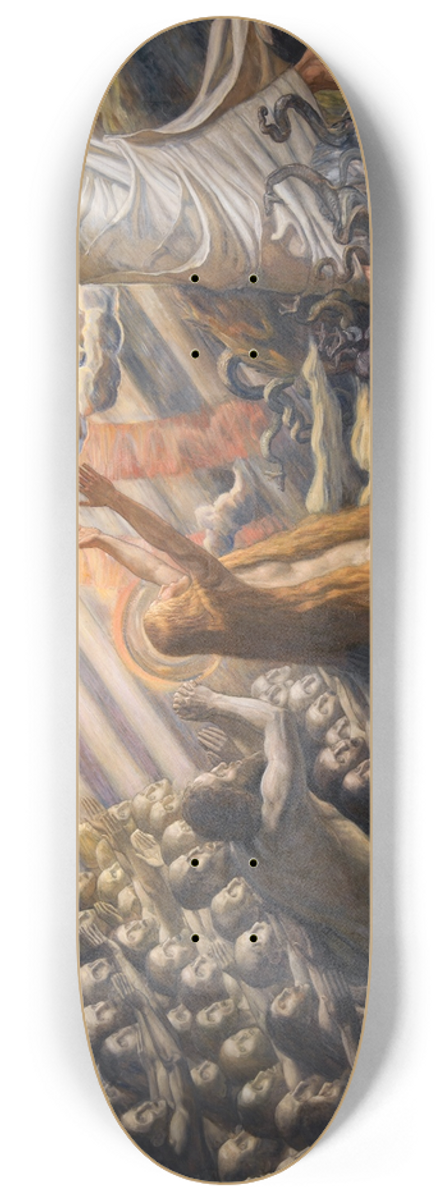 Joakim Skovgaard - Christ in the Realm of the Dead 8.25 inch art skate deck